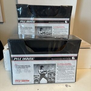 PAIR Pyle H3910 3x9" Horn Tweeter Hi-Fi Speakers Vintage NEW IN BOX